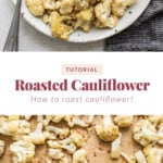 Roasted cauliflower.