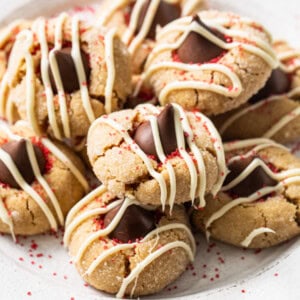 Peanut butter kiss cookies.