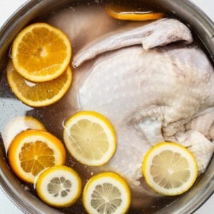 Turkey in a brine.