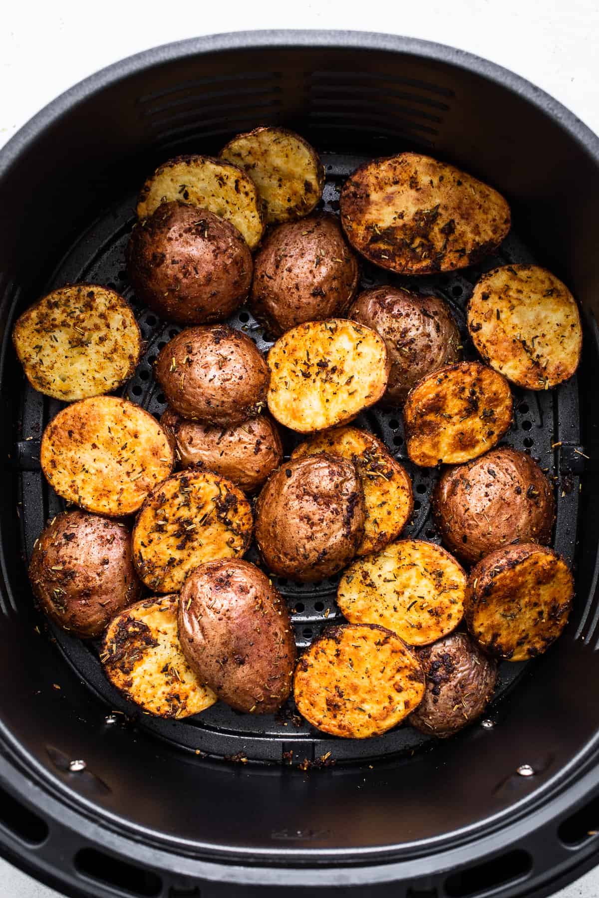 Potatoes in the air fryer.