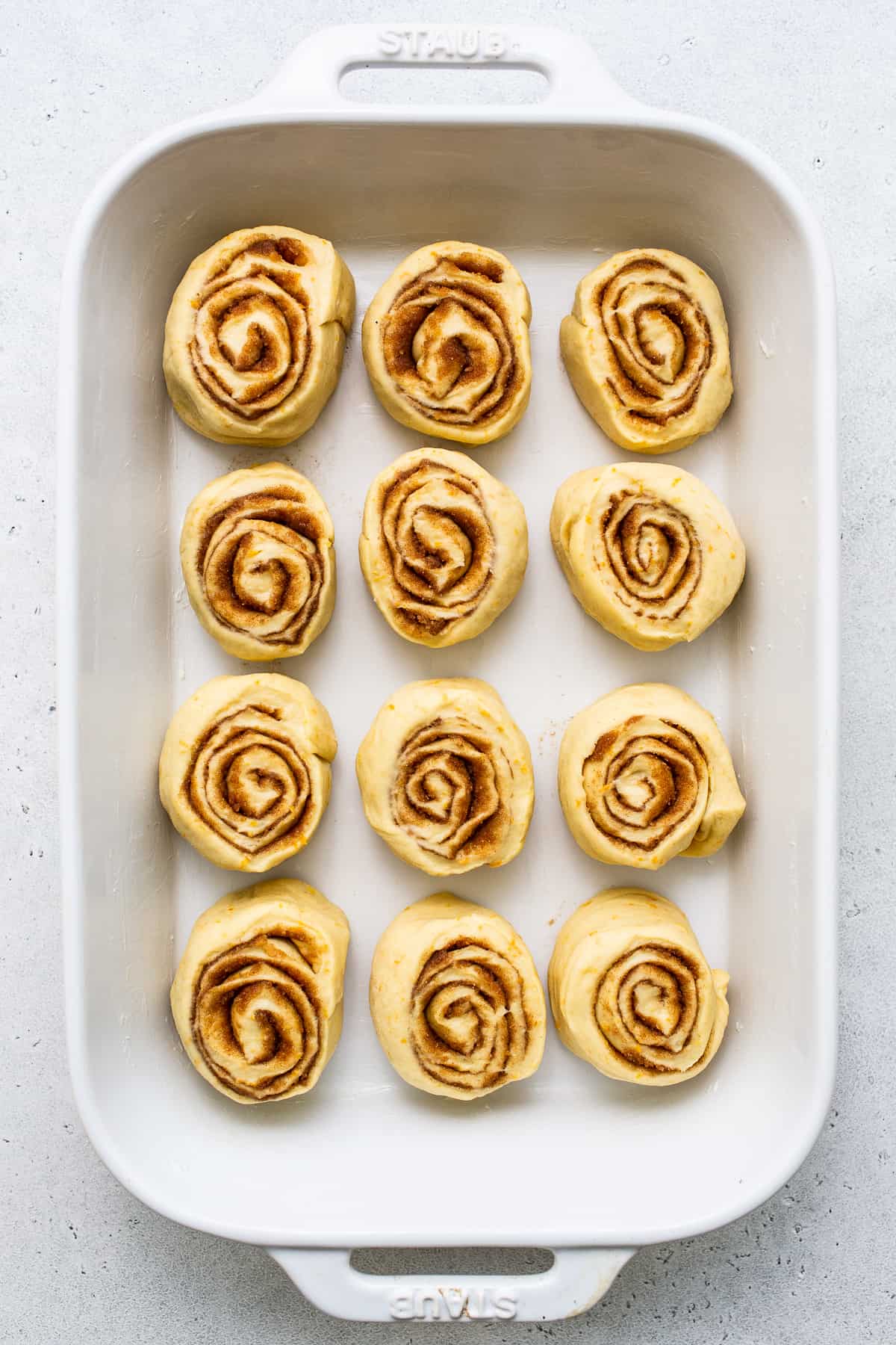 Rolls in a pan. 