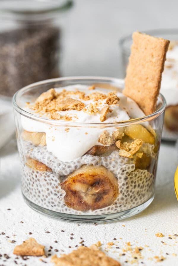 Banana cream pie chia seed pudding.