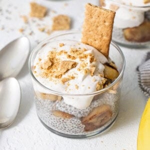 Banana cream pie chia seed pudding.