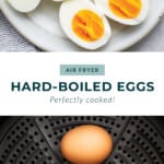 Air fryer hard boiled eggs.