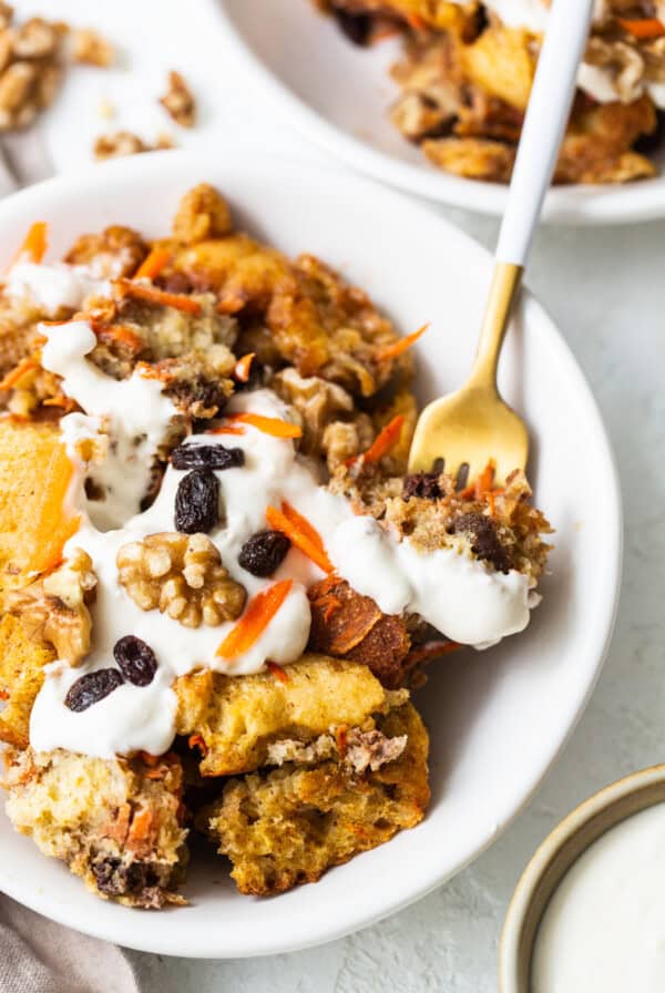 casserole in bowl.