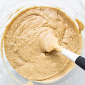 Coffee cake batter in a bowl.