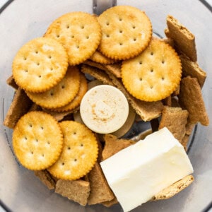 crust ingredients in food processor.