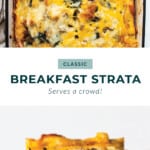 Breakfast strata.