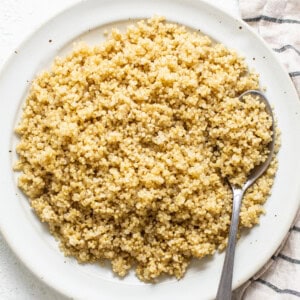 quinoa on plate.