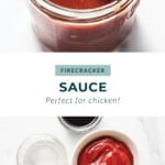 Firecracker sauce in a jar.