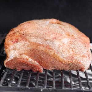 Ham on a smoker.