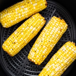 corn on the cob in an air fryer.