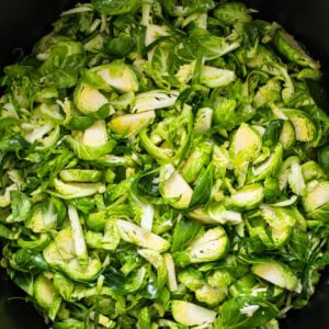 Brussels sprouts in an air fryer.