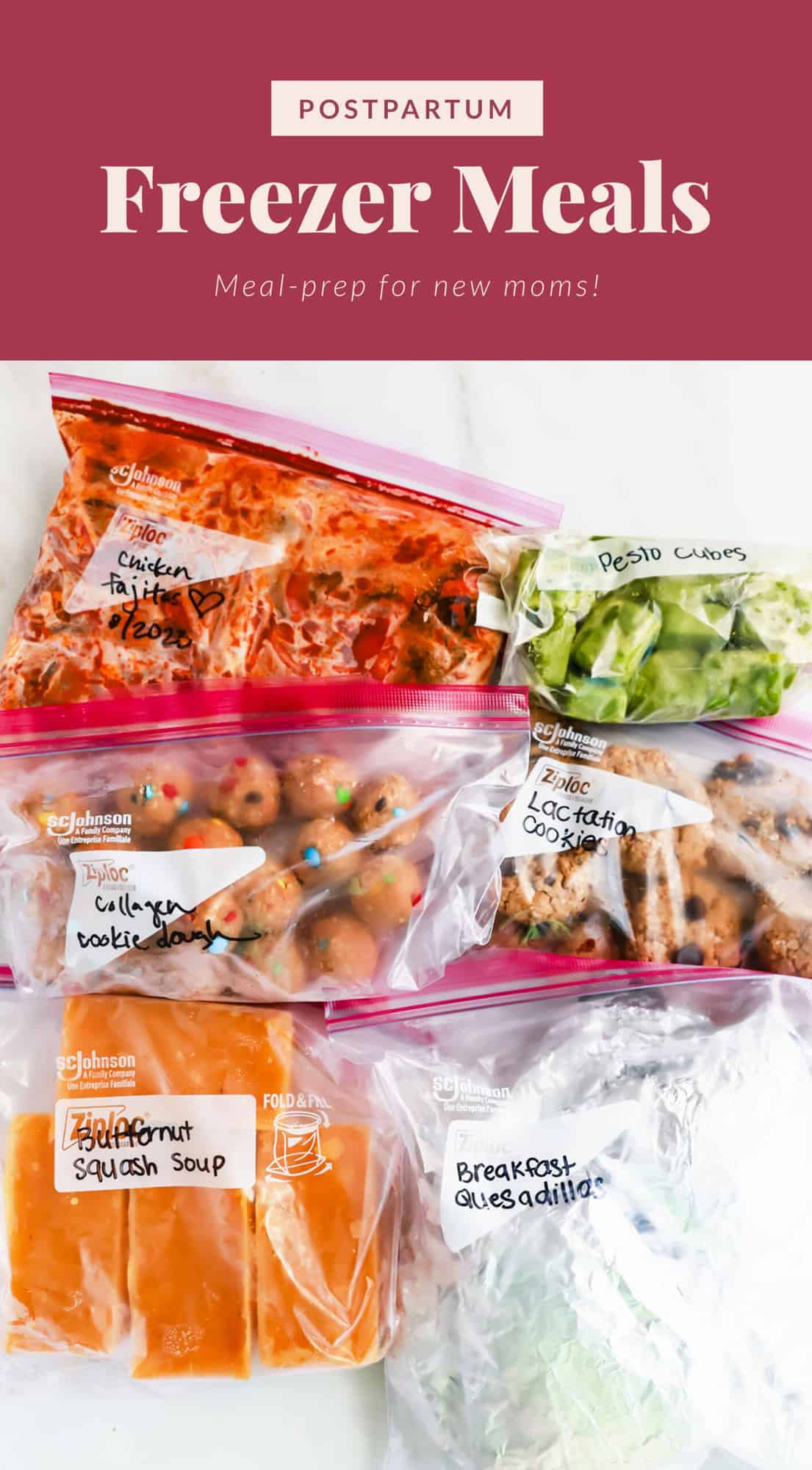 Montezuma freezer meals for new moms.