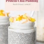 Coconut protein chia pudding.