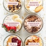 Discover the ultimate overnight oats base recipe with 8 mouthwatering variations.